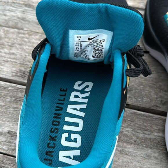 Nike Pegasus 38 NFL Jacksonville Jaguars Size 7 Men's Running Shoes NWT SNEAKERS - Picture 6 of 8